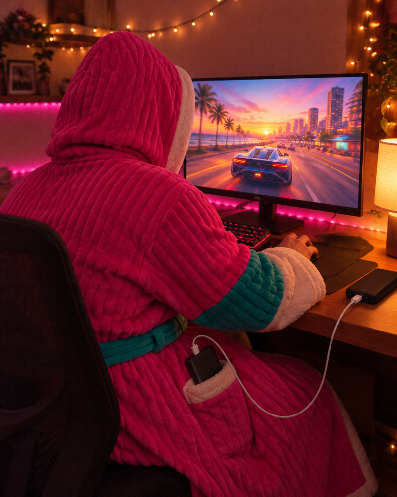 Sunset City heated robe